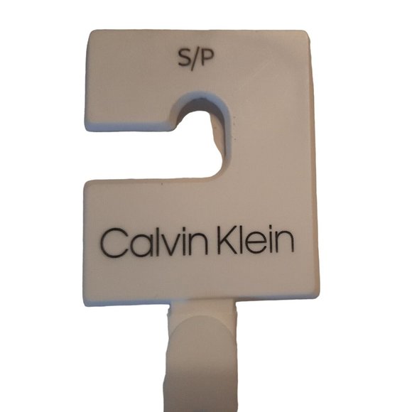 Small Calvin Klein Chocolate Brown Leather Belt Gold Buckle NEW main image 8